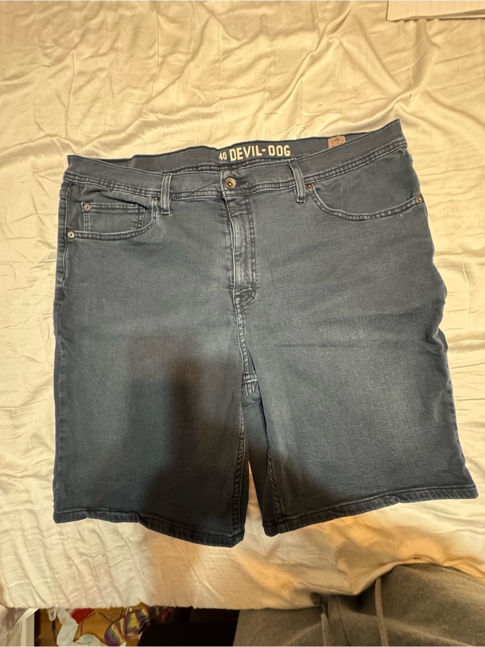 Men's Dark Gray Jean Shorts